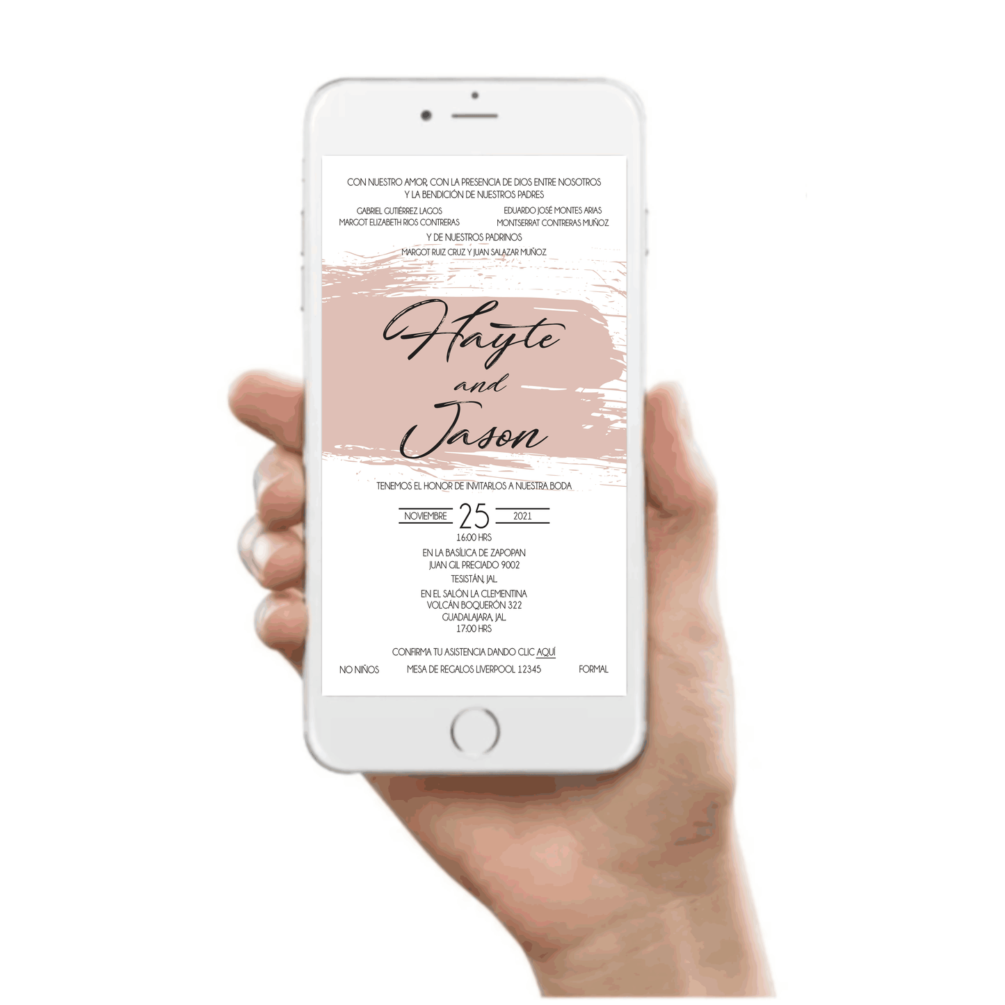 Invitación Mod . 17 Acuarela | Festiboda