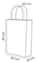 ECO-BOLSA REGALO 35 x 25 +10 cm | Festiboda