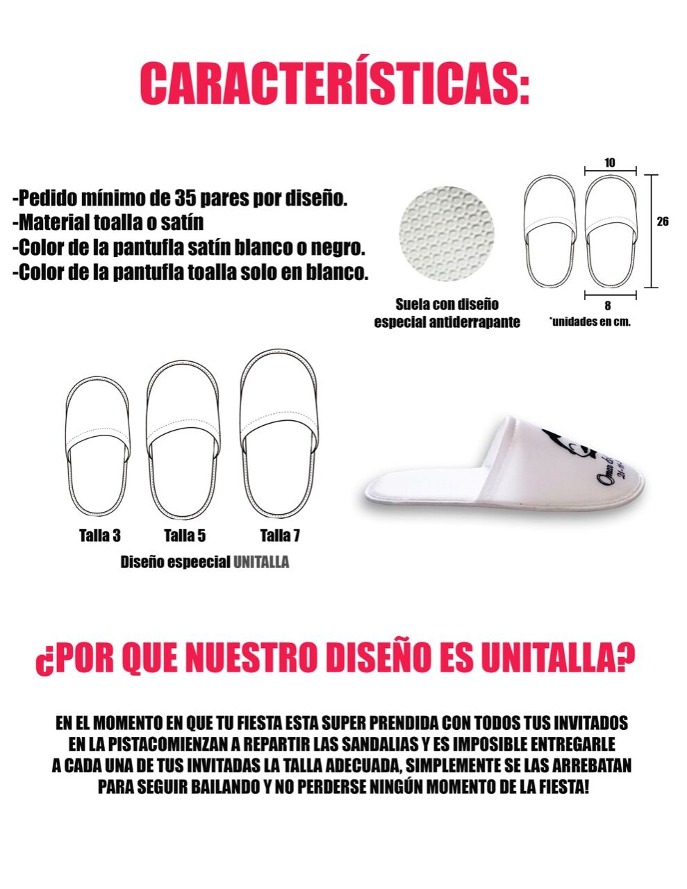 Pantuflas para boda económicas - Recuerdo cómodo, elegante y listo para la pista