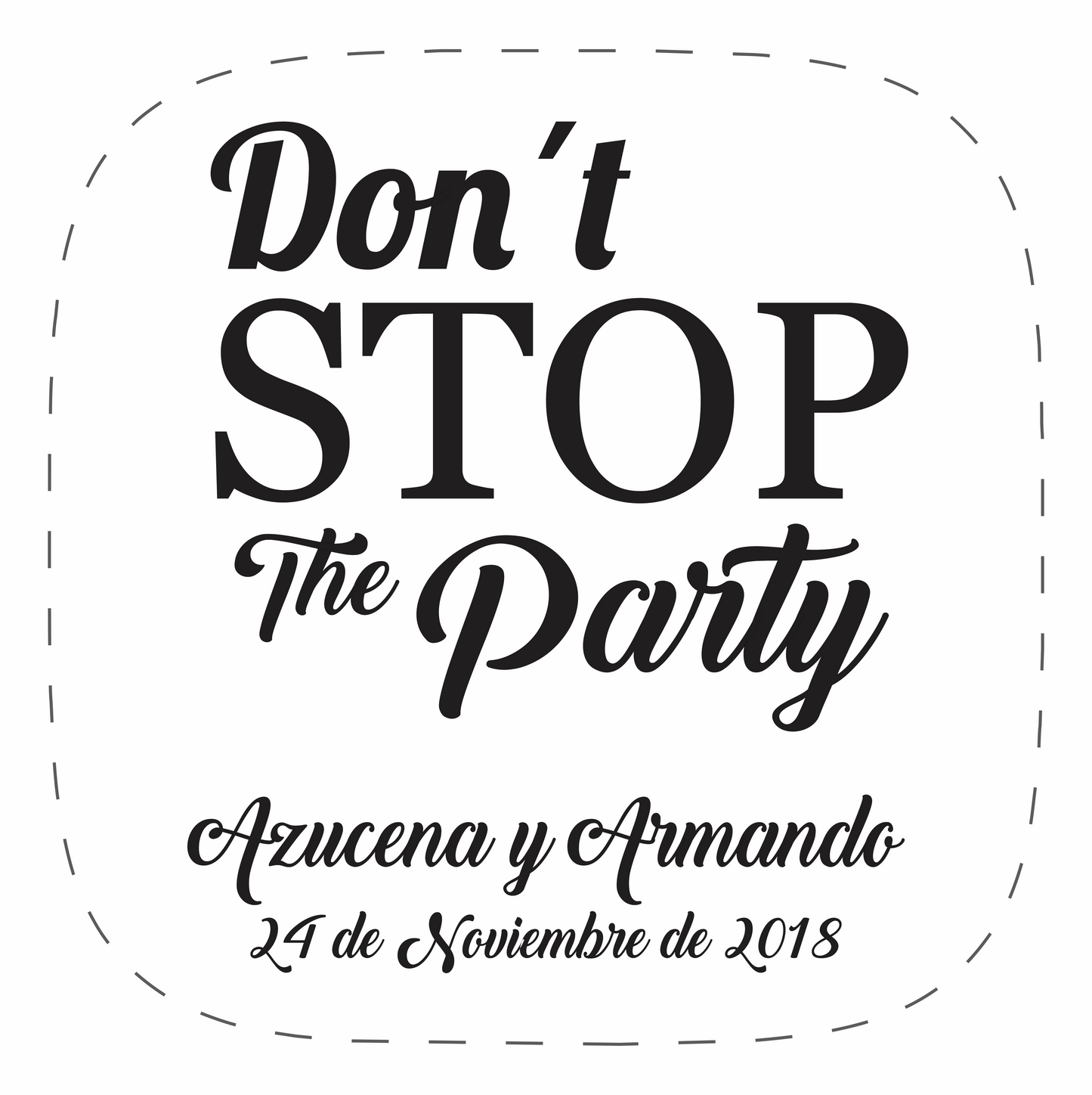 Cilindro para boda - Mod. 113 Don´t Stop 💍 | Festiboda