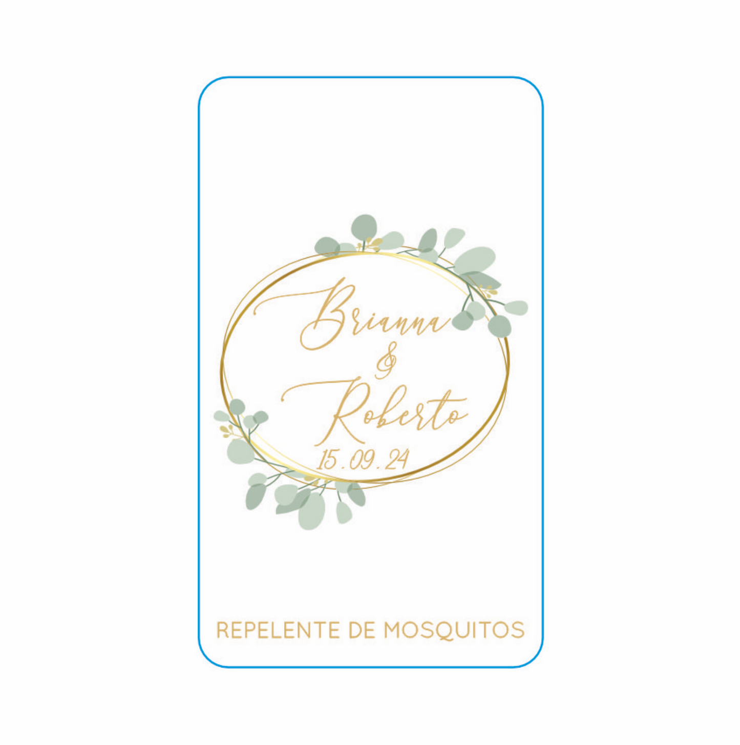 Repelente para Boda Personalizado – Mod. 100 anillo floral 💍