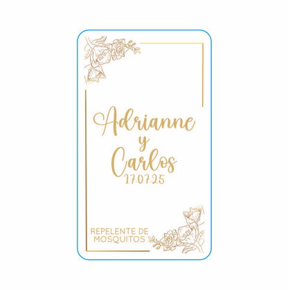 Repelente para Boda Personalizado – Mod. 101 El dorado 💍