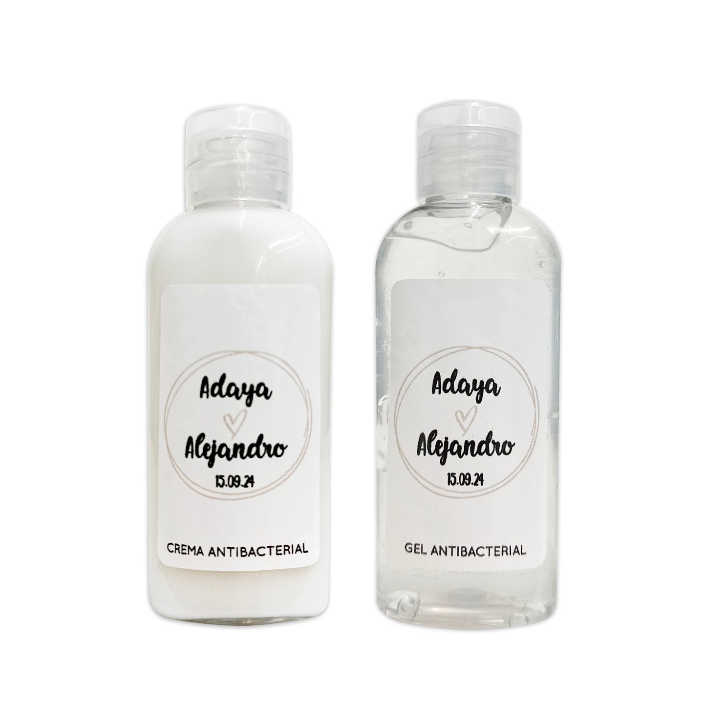Gel Antibacterial ó Crema para Boda Personalizado – 103 Medio sol