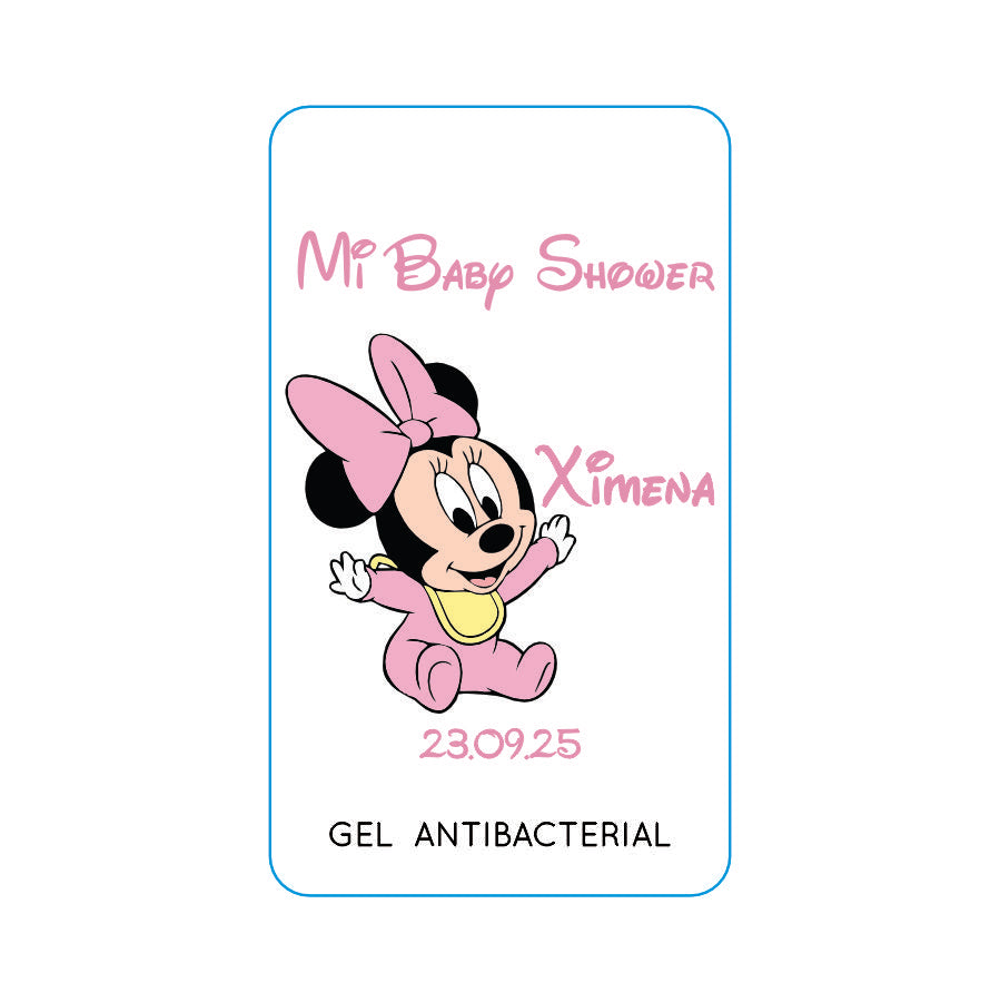 Gel Antibacterial ó Crema para Fiesta Baby Shower Bautizo Perzona
