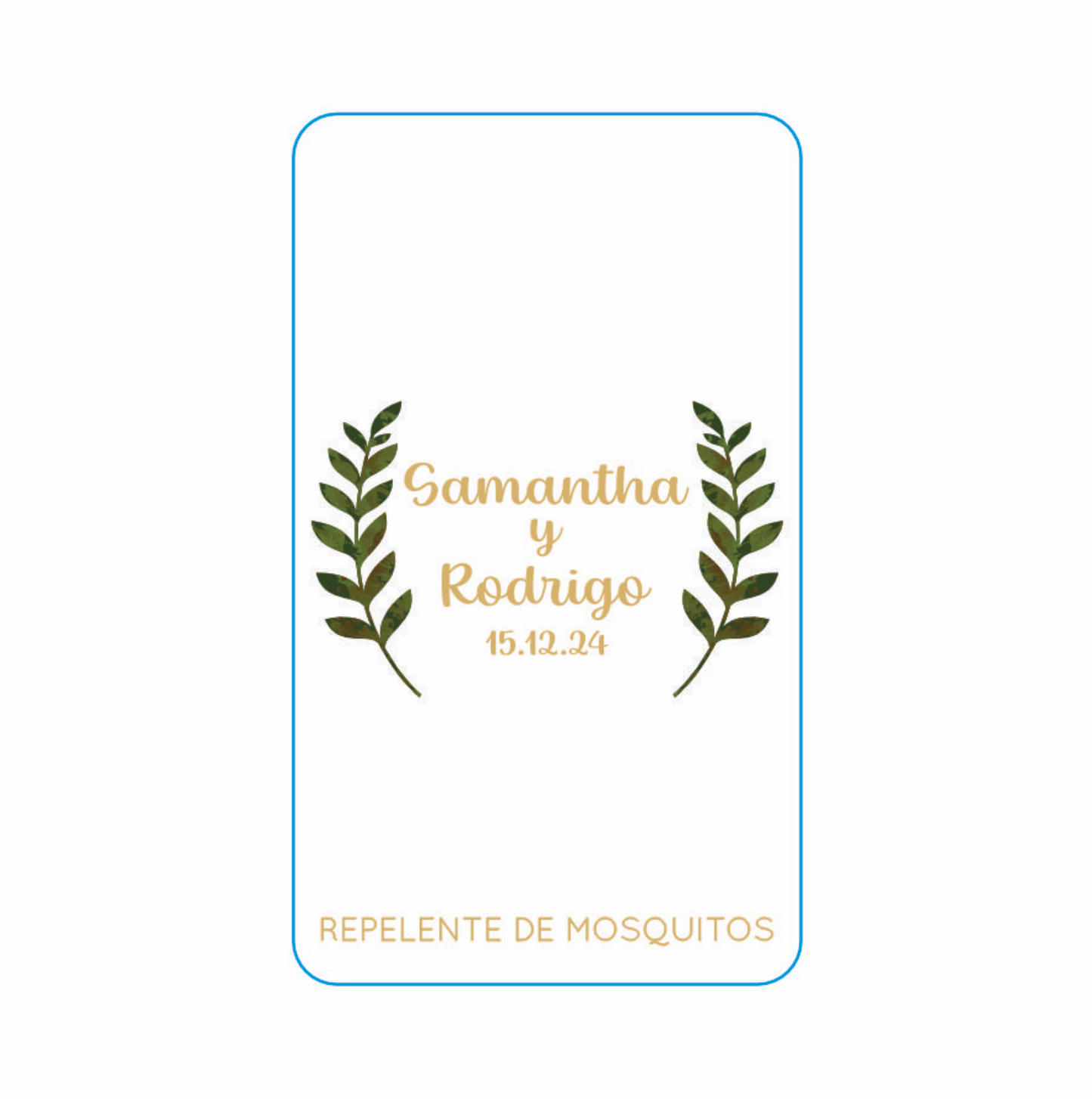 Repelente para Boda Personalizado – Mod. 108 Simple espigal 💍