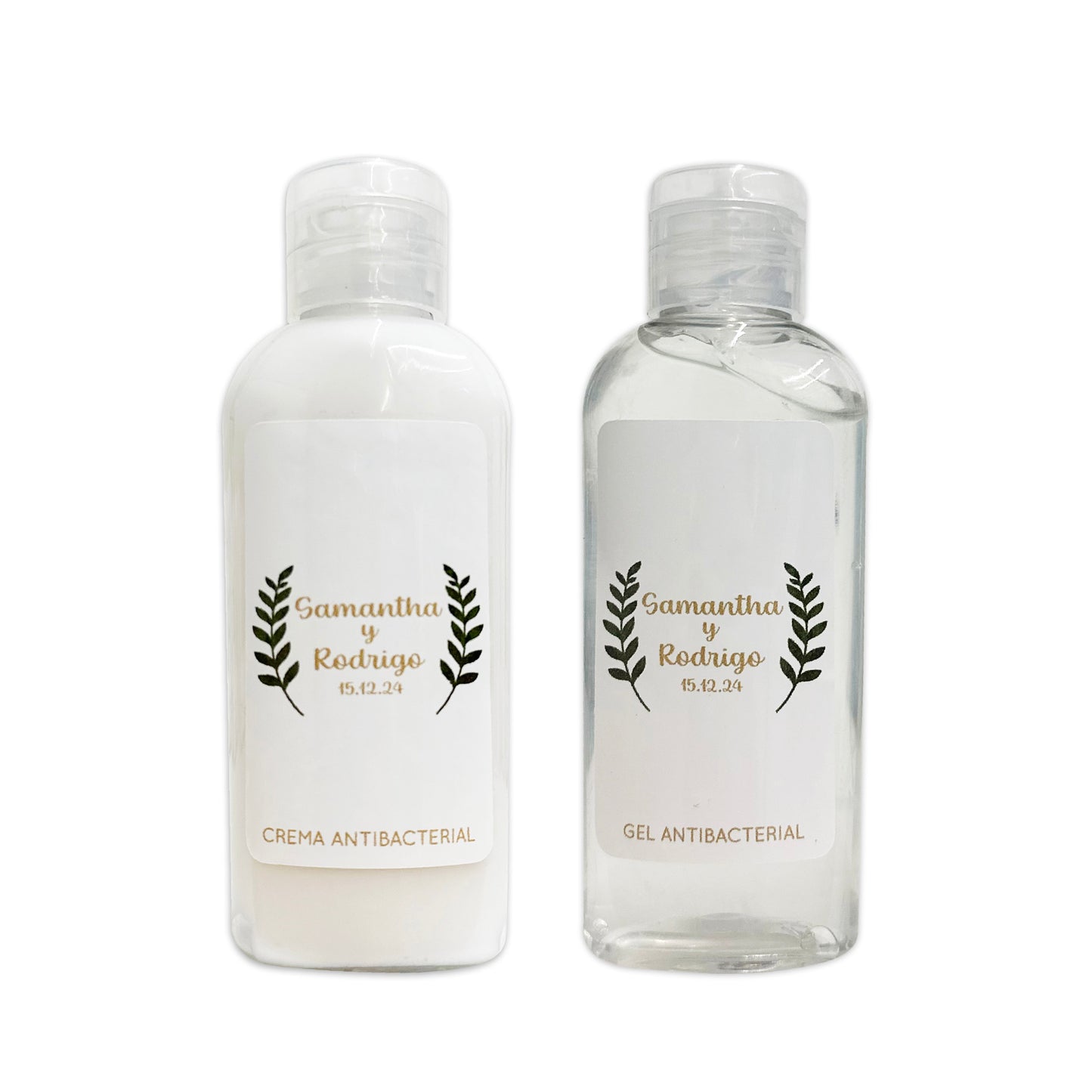 Gel Antibacterial ó Crema para Boda Personalizado – 108 Simple es