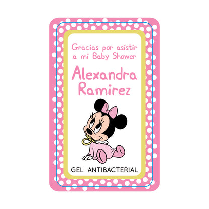 Gel Antibacterial ó Crema para Fiesta Baby Shower Bautizo Perzona