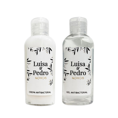 Gel Antibacterial ó Crema para Boda Personalizado – 109 Todos lad