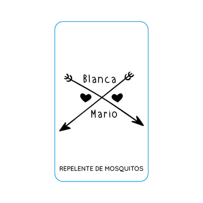 Repelente para Boda Personalizado – Mod. 35 Dos flechas 💍