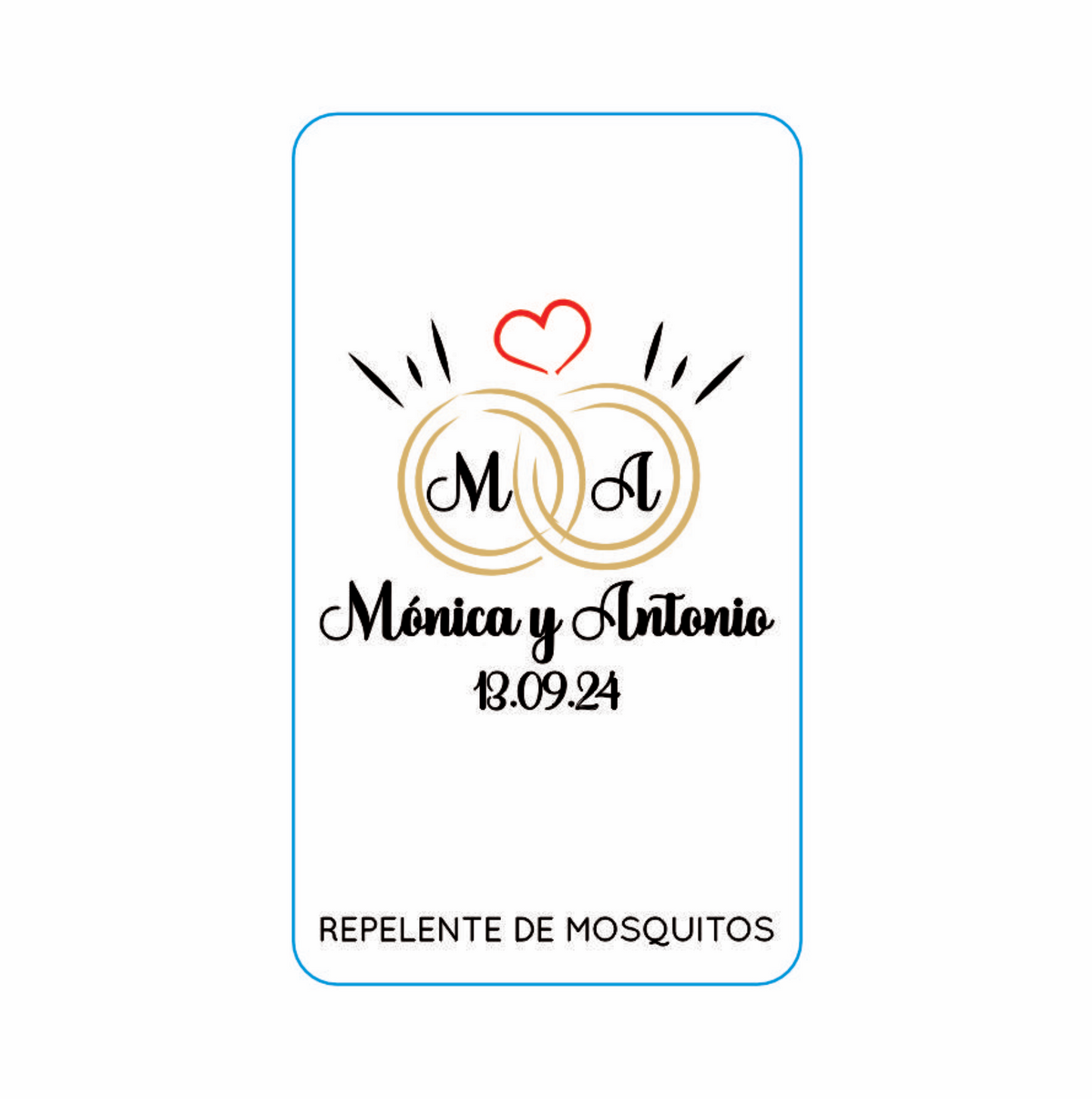 Repelente para Boda Personalizado – Mod. 112 Viva el amor 💍