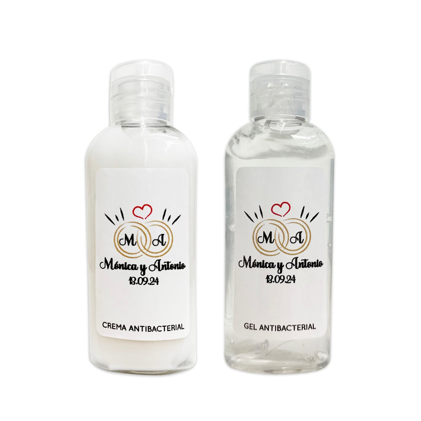 Gel Antibacterial ó Crema para Boda Personalizado – 112 Viva el a