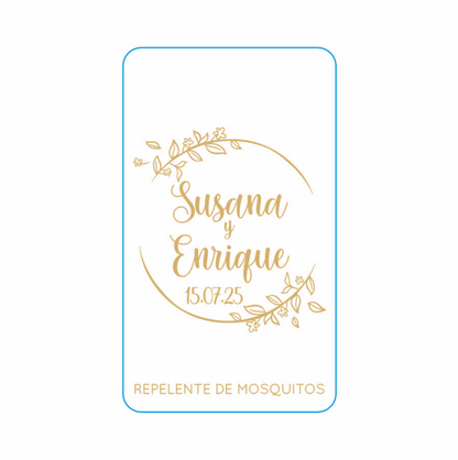 Repelente para Boda Personalizado – Mod. 114 Medio Oro 💍