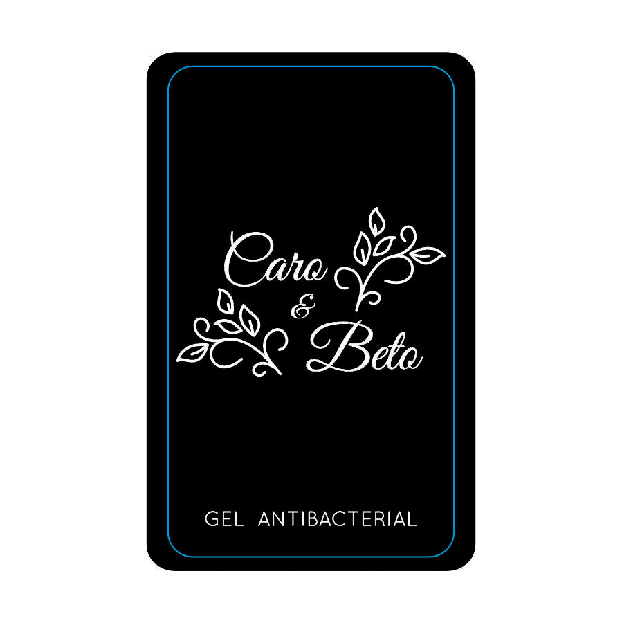 Gel Antibacterial ó Crema para Boda Personalizado Mod. 23 Blanco