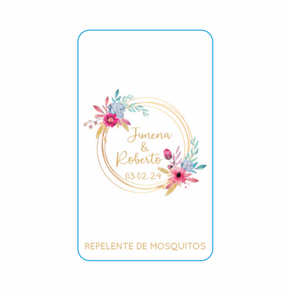 Repelente para Boda Personalizado – Mod. 115 Rosa floral 💍
