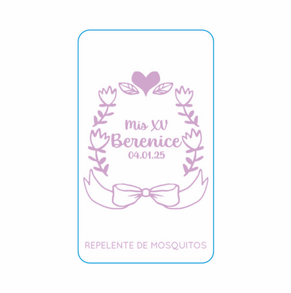 Repelente para XV Años Personalizado – Mod. #11 Moñito 🦟