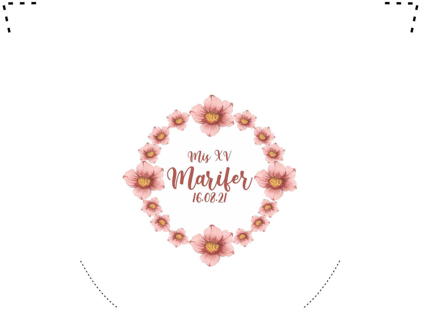 Pantufla Full Color Mod 194 4 Flores | Festiboda