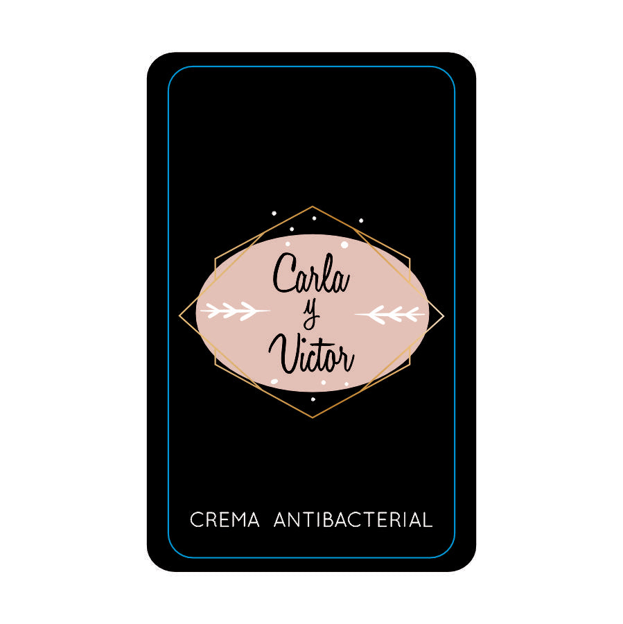 Gel Antibacterial ó Crema para Boda Personalizado Mod. 25 Pareja