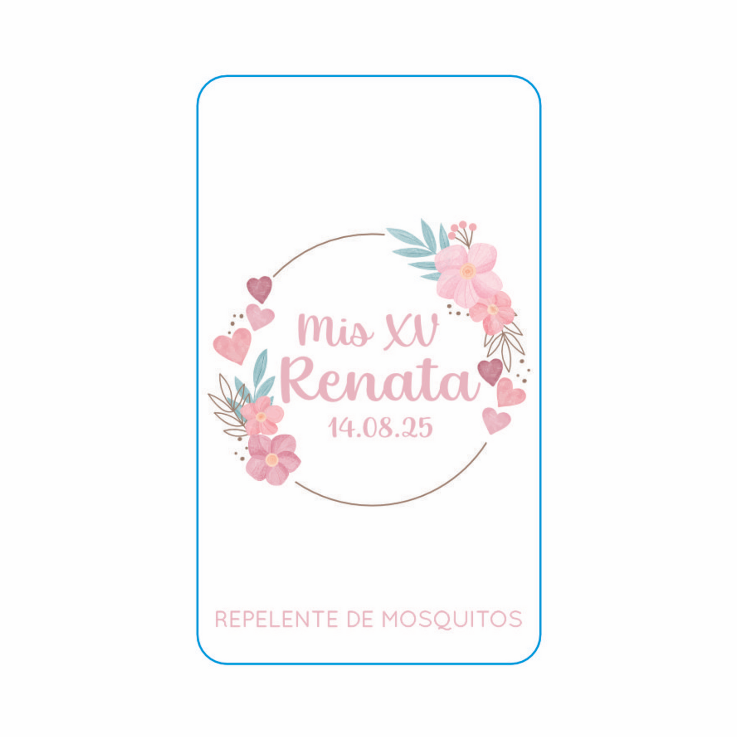 Repelente para XV Años Personalizado – Mod. #14 Reales 🦟
