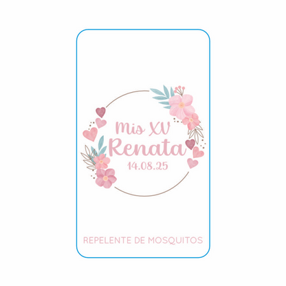 Repelente para XV Años Personalizado – Mod. #14 Reales 🦟