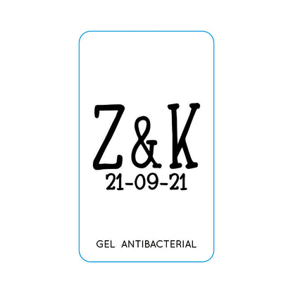 Gel Antibacterial ó Crema para Boda Personalizado Mod. 14 Clasico