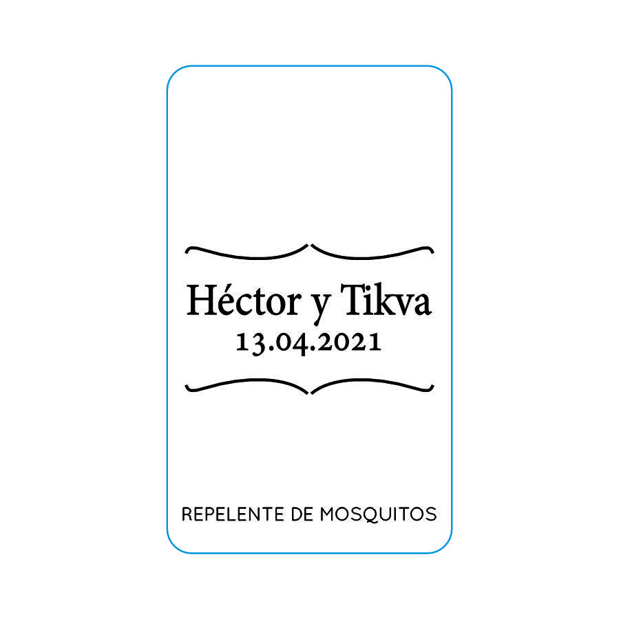 Repelente para Boda Personalizado – Mod. 30 Apostrofe 💍