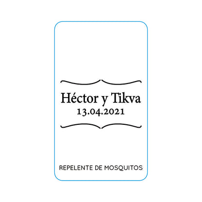 Repelente para Boda Personalizado – Mod. 30 Apostrofe 💍