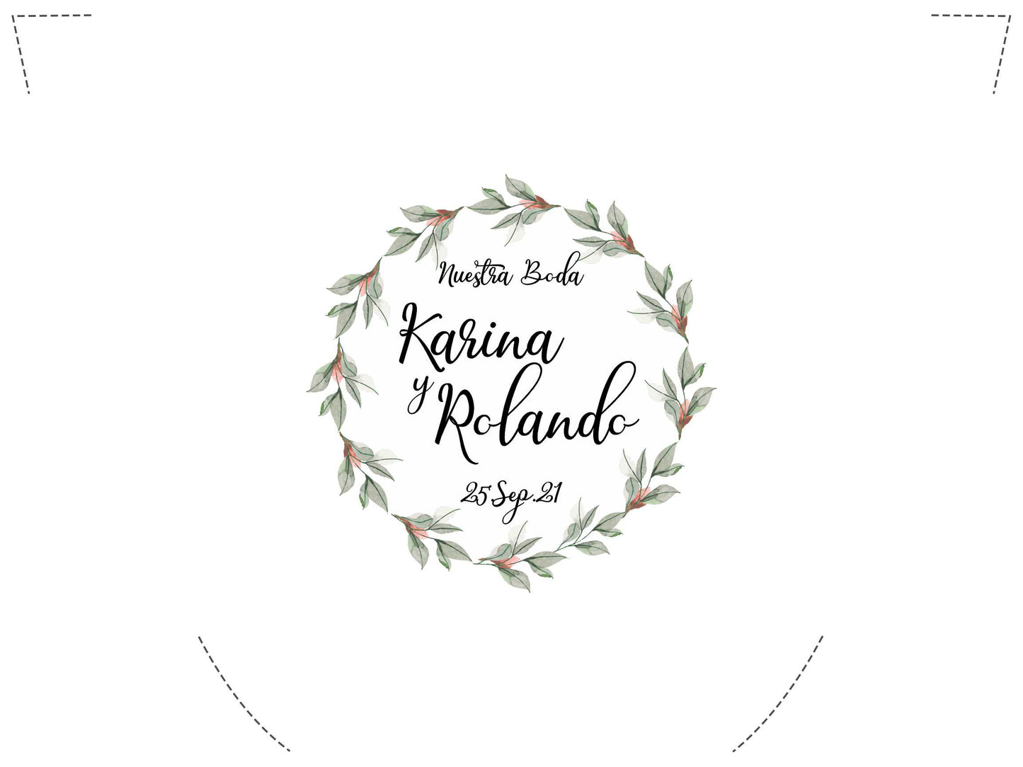 Pantufla Full Color Mod 178 Espinas verdes | Festiboda