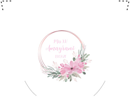 Pantufla Full Color Mod 183 Doble Circulo Rosado | Festiboda