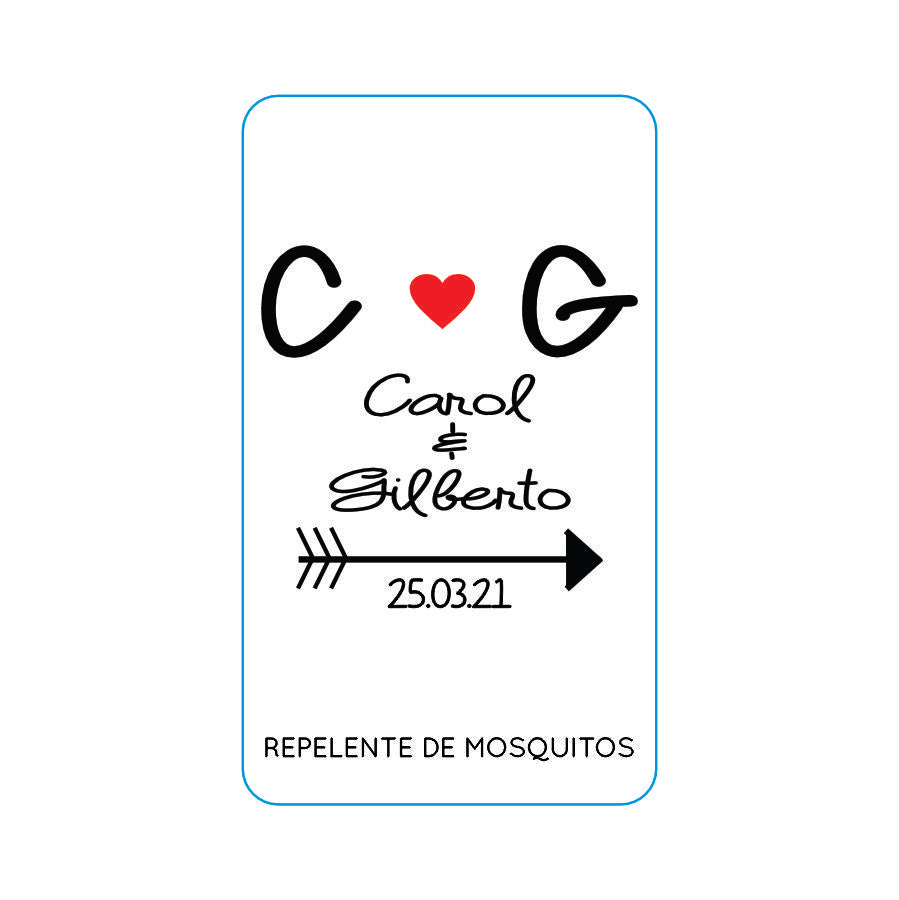 Repelente para Boda Personalizado – Mod. 31 Flecha y corazon 💍