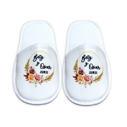 Pantufla Full Color Mod 175 Flores amarillas | Festiboda