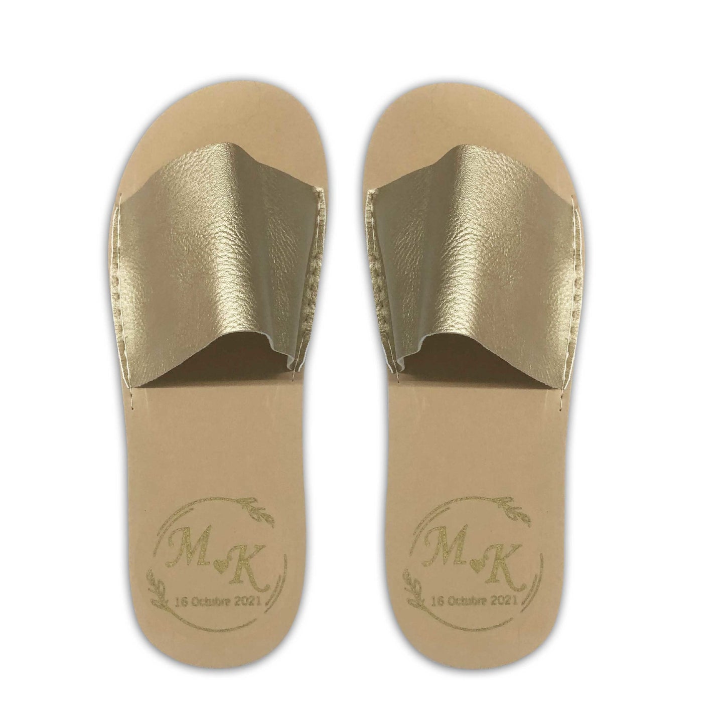 Chancleta para boda - Mod.18 Hojitas Corazón 💍 | Festiboda