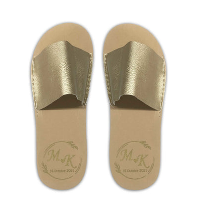 Chancleta para boda - Mod.18 Hojitas Corazón 💍 | Festiboda