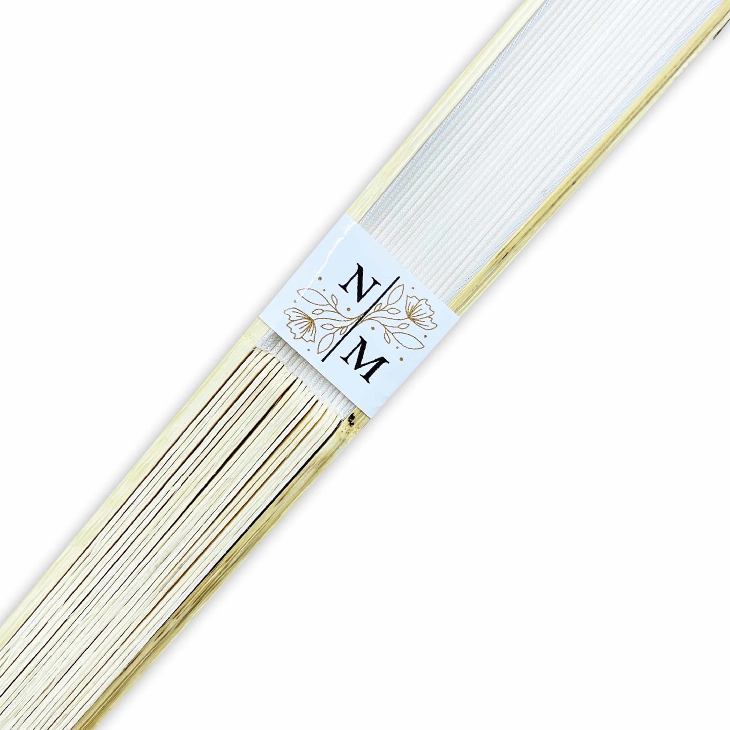 Abanico para Boda Personalizado -  Mod. 18 Media flor dorada 💍