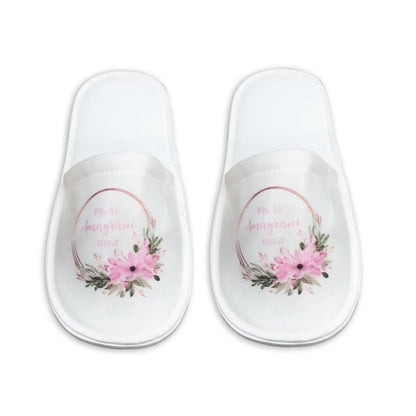 Pantufla Full Color Mod 183 Doble Circulo Rosado | Festiboda