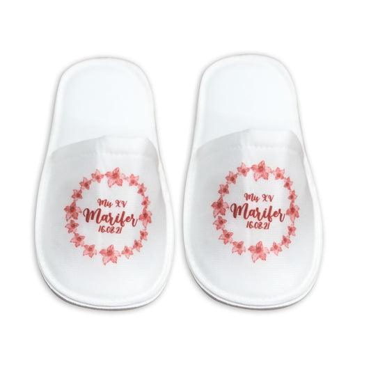 Pantufla Full Color Mod 187 Rojo Naranjoso | Festiboda