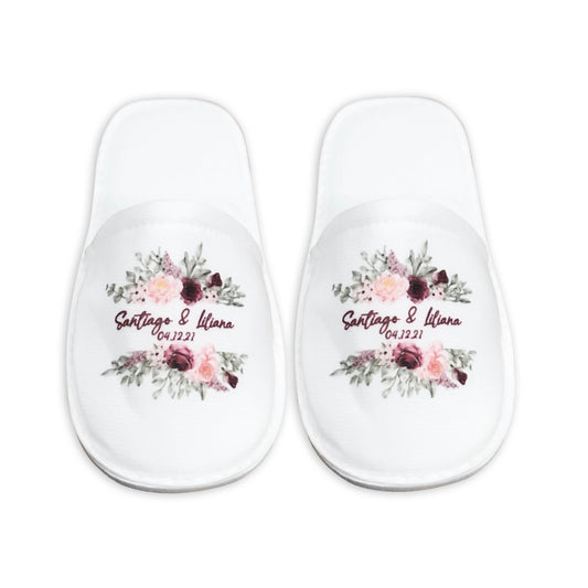 Pantufla Full Color Mod 193 Salida flores rosas | Festiboda