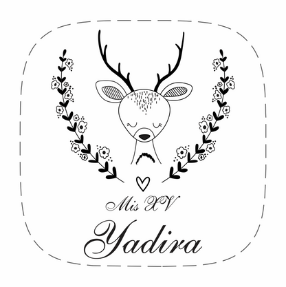 Cilindro para XV años - Mod. 156 Venado 🧴 | Festiboda
