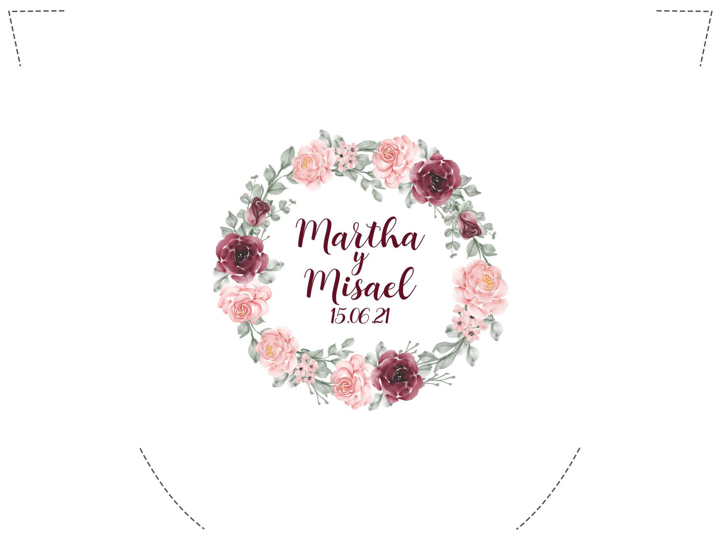 Pantufla Full Color Mod 191 Rosas rosas | Festiboda