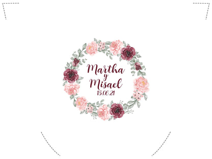 Pantufla Full Color Mod 191 Rosas rosas | Festiboda