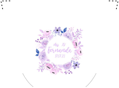 Pantufla Full Color Mod 198 Morados | Festiboda