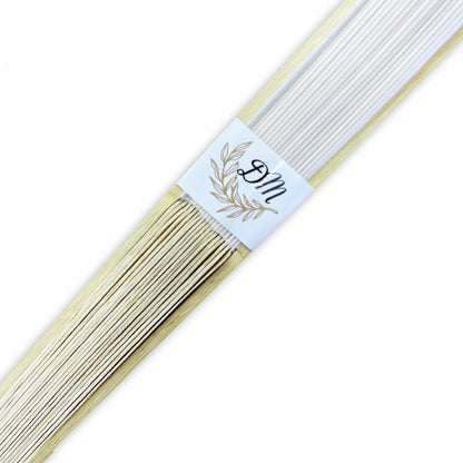 Abanico para Boda Personalizado -  Mod. 26 media hoja dorada 💍