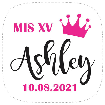 Cilindro para XV años - Mod. 168 Corona Reina 🧴 | Festiboda