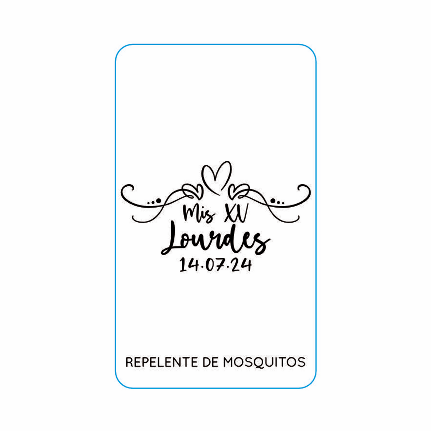 Repelente para XV Años Personalizado – Mod. #31 Mariposa pink 🦟