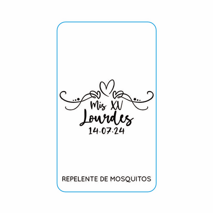 Repelente para XV Años Personalizado – Mod. #31 Mariposa pink 🦟