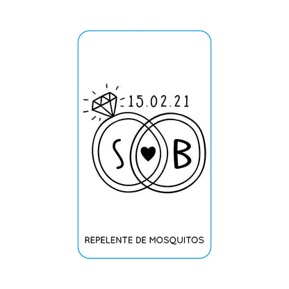 Repelente para Boda Personalizado – Mod. XX Anillos 💍 | Festiboda