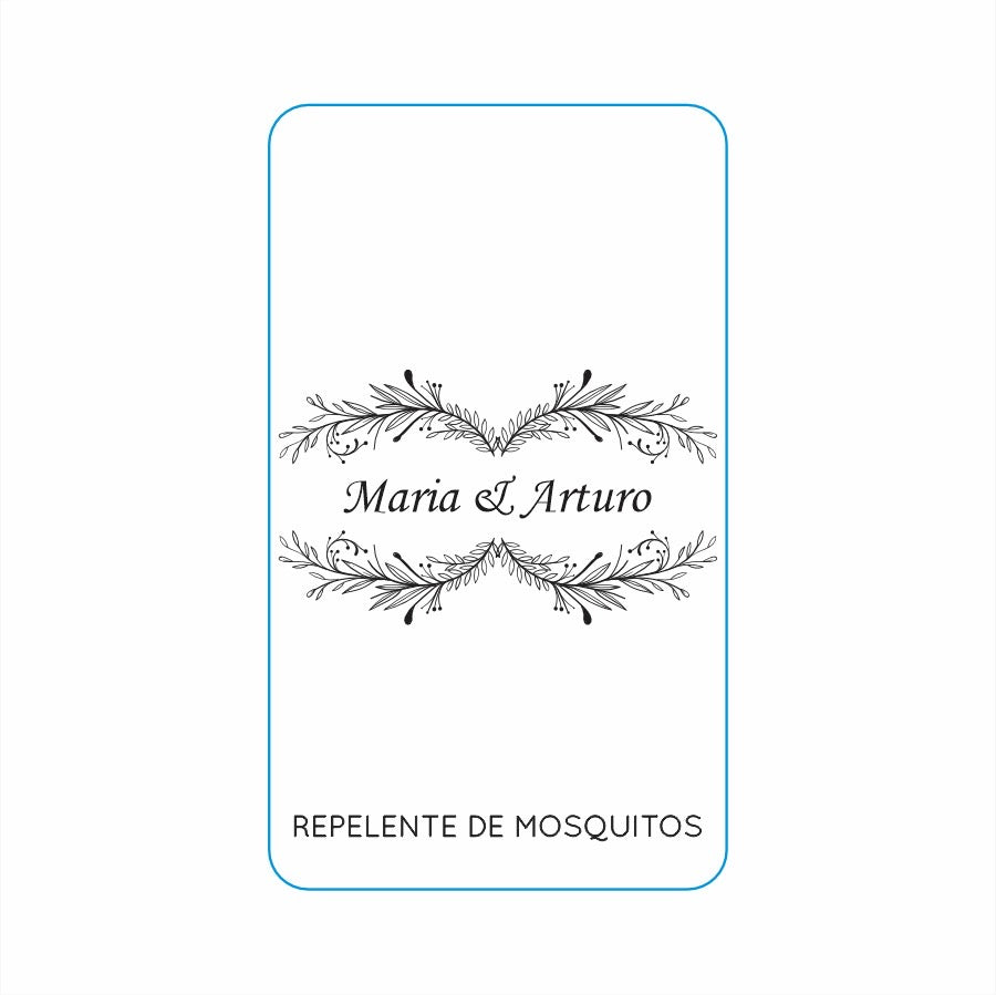 Repelente para Boda Personalizado – Mod. 32 Hojitas 💍 | Festiboda