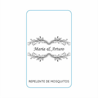 Repelente para Boda Personalizado – Mod. 32 Hojitas 💍 | Festiboda