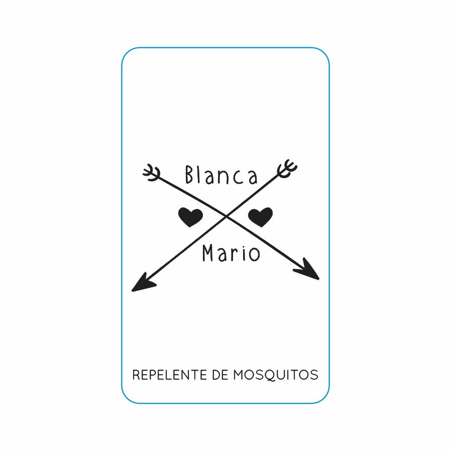 Repelente para Boda Personalizado – Mod. 35 Dos flechas 💍
