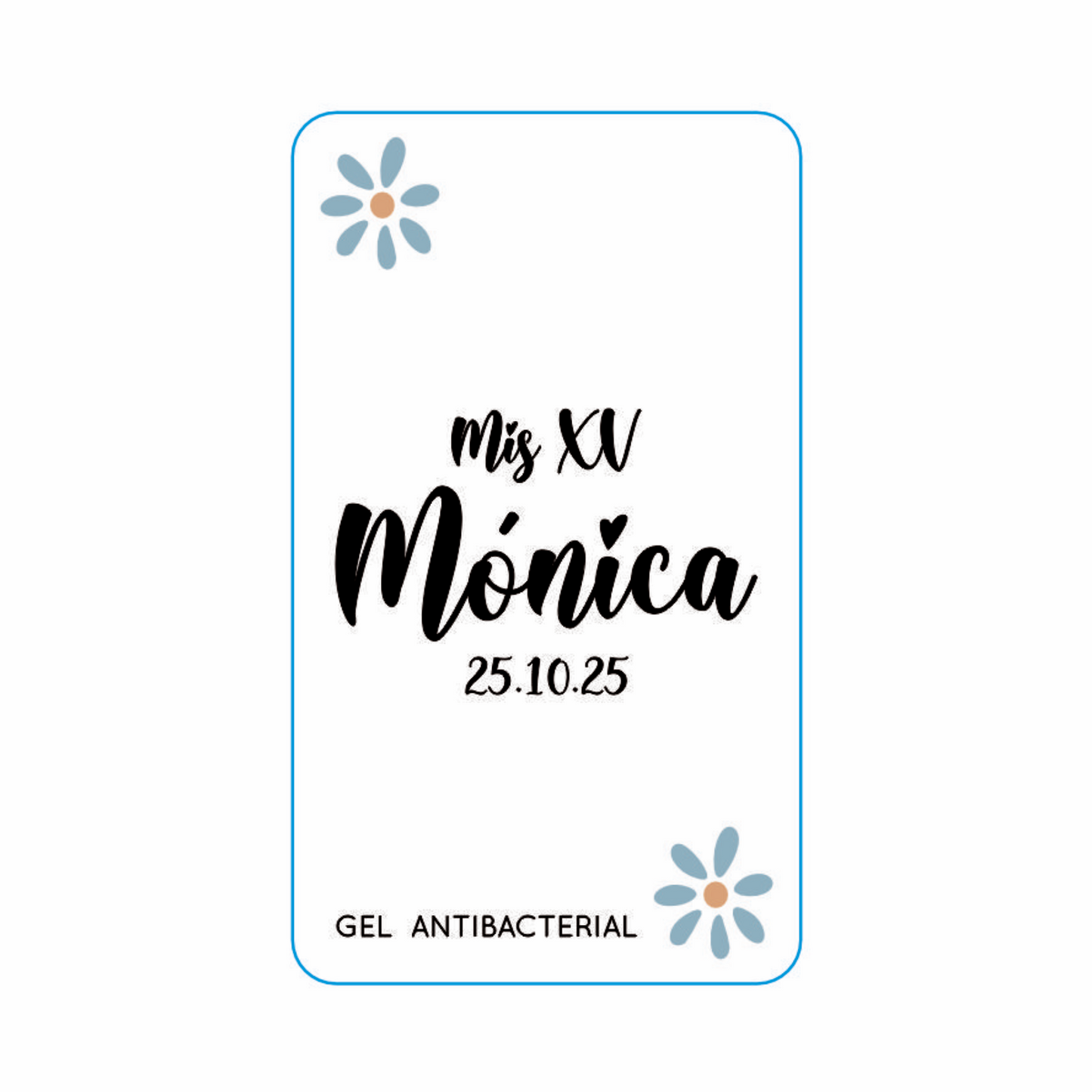 Repelente para XV Años Personalizado – Mod. #35 Dos flores xv 🦟