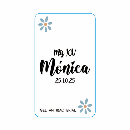 Repelente para XV Años Personalizado – Mod. #35 Dos flores xv 🦟